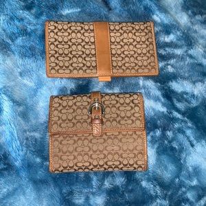 Matching Coach wallet and checkbook to Coach bag
